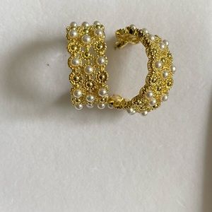 Gold plated hoop earrings